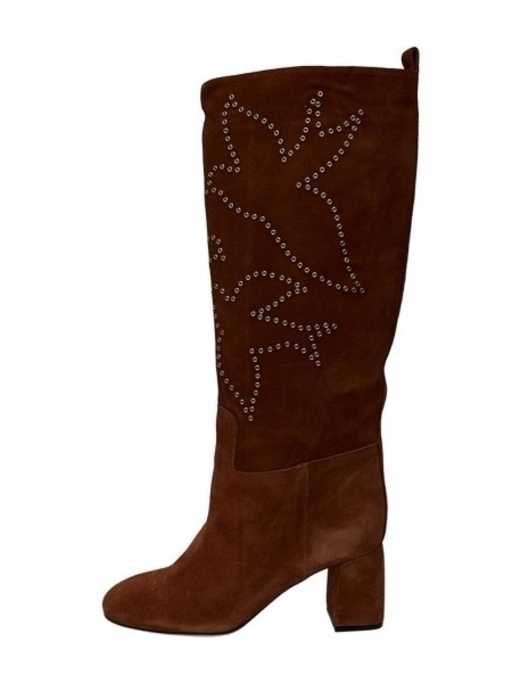 Valentino Studded Suede Swallow Bird Knee-High Boots Size 8 women’s